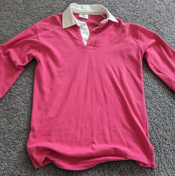 Front Row long sleeve plain for Men. Pink & White color. Size Small. Barely used - Picture 1 of 8